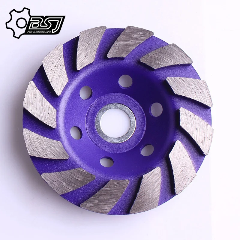 4" Diamond Segment Grinding Wheel Saw Blade Disc Cup for Ceramic 7/8" Bore 12T 