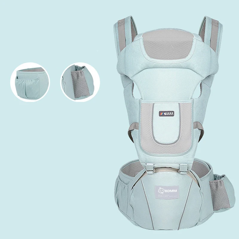 Honeylulu Baby Carrier кенгуру горизонтальный слинг для новорожденных силиконовая подушка Hipseat Многофункциональный всесезонный детский слинг - Color: G-4 season