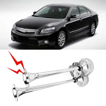 

Sound Racer 24V 178DB Steel Super Loud Dual Trumpet Horn Set for Car Truck Van Boat Auto Accessories