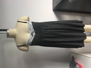 

Maternity Pregnant Dress Lace Patchwork Dots Pattern Dress Cross Sling Sleeveless Evening Party Knee-length Causal Daily Dress