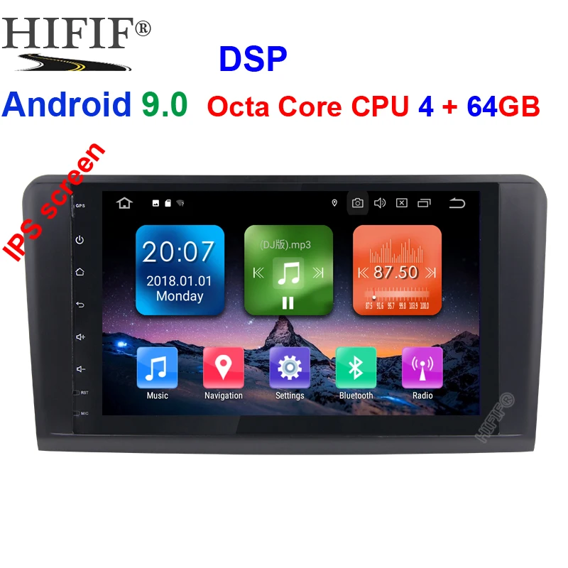 ##BUY Android 9.0 4G 64G car GPS For Mercedes Benz ML GL W164 ML350 ML500 GL320 X164 ML280 GL350 GL450 radio stereo navigation NO DVD