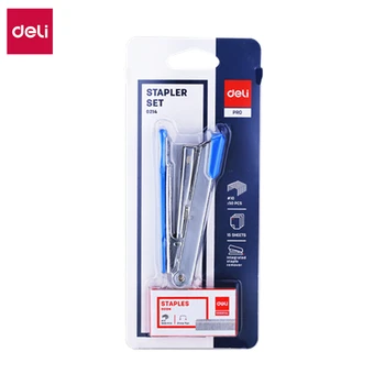 

DELI E0214 Stapler Set No.10 Staple Metal Stapler stationery office supply staples office accessories Stapling