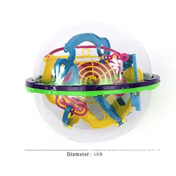 

Kuulee Lumiparty Intellect 3D Maze Ball Best Gift for Children 7-15 Years Diameter 4.4 Containing 100 Challenging Barriers