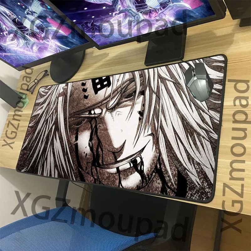 Большой игровой коврик для мыши XGZ с черными краями японский аниме Jiraiya
