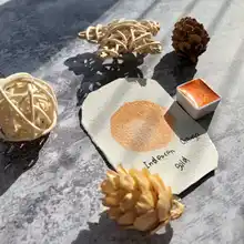 Diy перламутровые Водные краски, художественные принадлежности aquarella акварельные с Indescen оранжевого и золотого цвета