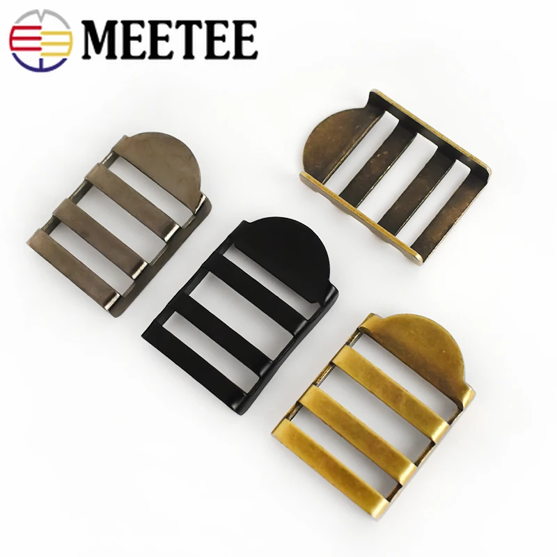 Meetee 4/10 шт. 25 мм Металлические пряжки для лестницы регулировка ремешка тройная