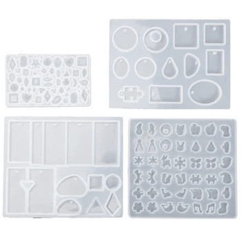 

229Pcs Diy Jewelry Casting Molds Tools Set More 9 Silicone Jewelry Resin Molds With 70 Designs 1 Earring Molds With 25 Designs 2