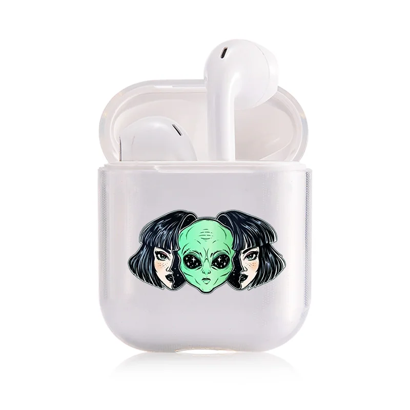 Чехол для AirPods 2 1, чехол, Coque, беспроводные Bluetooth наушники, прозрачный силиконовый мягкий чехол на Air Pods, Apple Funda Capa - Цвет: I202915