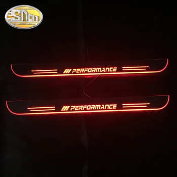 

SNCN 2PCS Car LED Door Sill For BMW E63 E64 2002 - 2007 Ultra-thin Acrylic Dynamic LED Welcome Light Scuff Plate Pedal