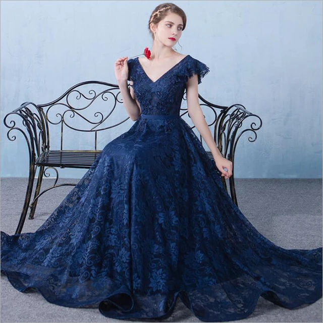 Elegant Evening Dress Vintage | Dress Satin Lace Vintage | Dress Evening  Vintage Women - Dresses - Aliexpress