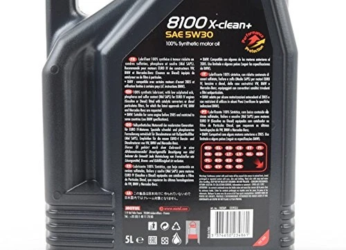 Motul 8100 X-clean 5W40 Synthetic Oil 5 Liters (102051)