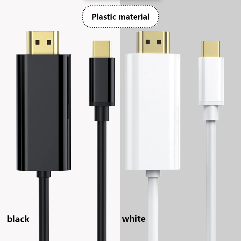 LHMZNIY 1,8 м USB C HDMI кабель Тип C папа-HDMI папа адаптер 4 К конвертер для ноутбуков MacBook USB-C адаптер
