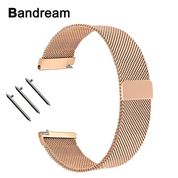 

Milanese Loop Stainless Steel Watchband for Amazfit GTS Watch Band Magnetic Strap Wrist Belt Bracelet Rose Gold Black Silver