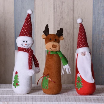 

Christmas Toys long Bearded Old Man Cute Santa Claus Gray Elk White Snowman Deer-shaped Doll Christmas Decorations For the Table