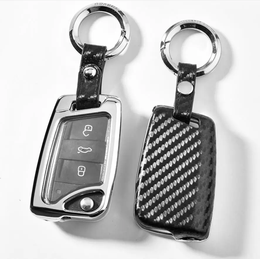 Автомобильный чехол для ключей Skoda Octavia A5 A7 Superb Fabia Yeti Seat VW Tiguan Passat B6 B8 Polo Golf 6 7 T Roc CC
