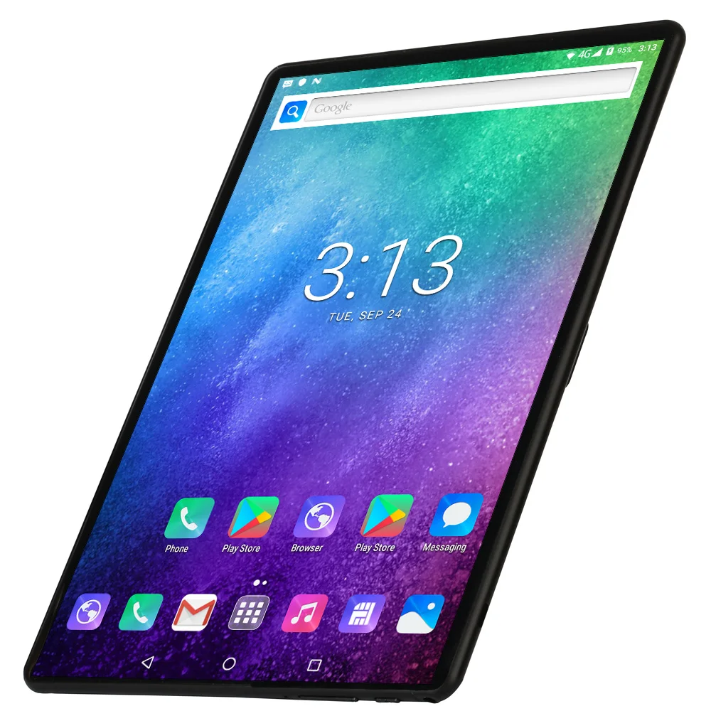10,1 дюймовый планшет Android 9,0, четыре ядра, 6 ГБ ОЗУ, 128 Гб ПЗУ, ips экран, Wi-Fi, Bluetooth, gps, планшетный ПК, поддержка мобильного телефона, sim-карта