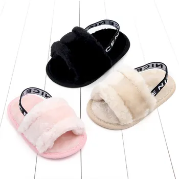 

New 2020 baby toddler shoes, 0~1 year old baby shoes comfortable and fashionable fluffy shoes
