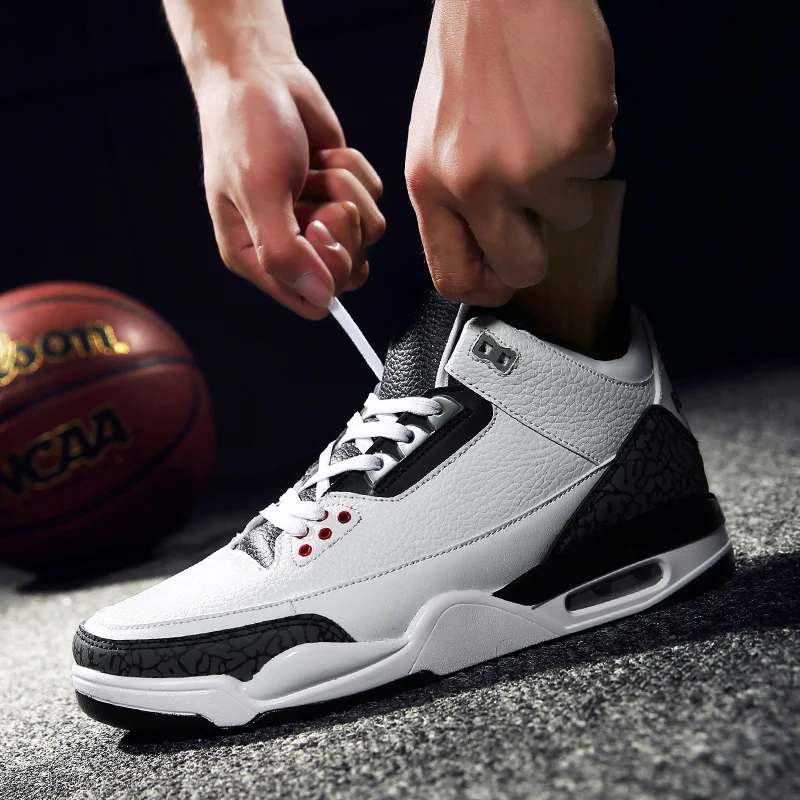 Мужская баскетбольная обувь с воздушной подушкой теннисная обувь высокие тренировочные ботинки для спортзала Обувь Jordan мужские кроссовки для занятий на открытом воздухе спортивные