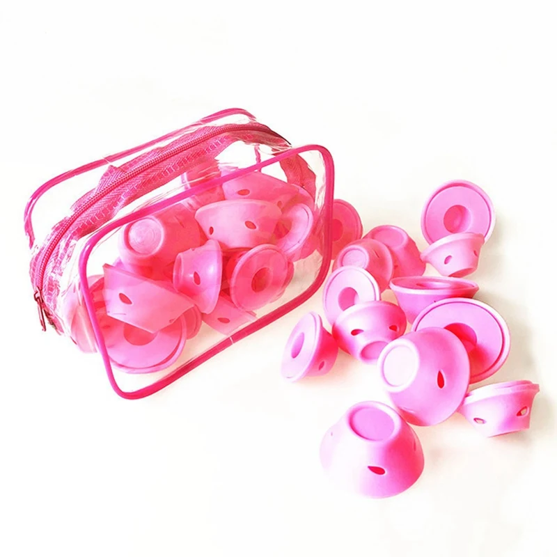 20/30/40 Pcs/set Soft Rubber Magic Hair Care Rollers Silicone Mushroom Hair Curler No Heat No Clip Hair Curling Styling DIY Tool