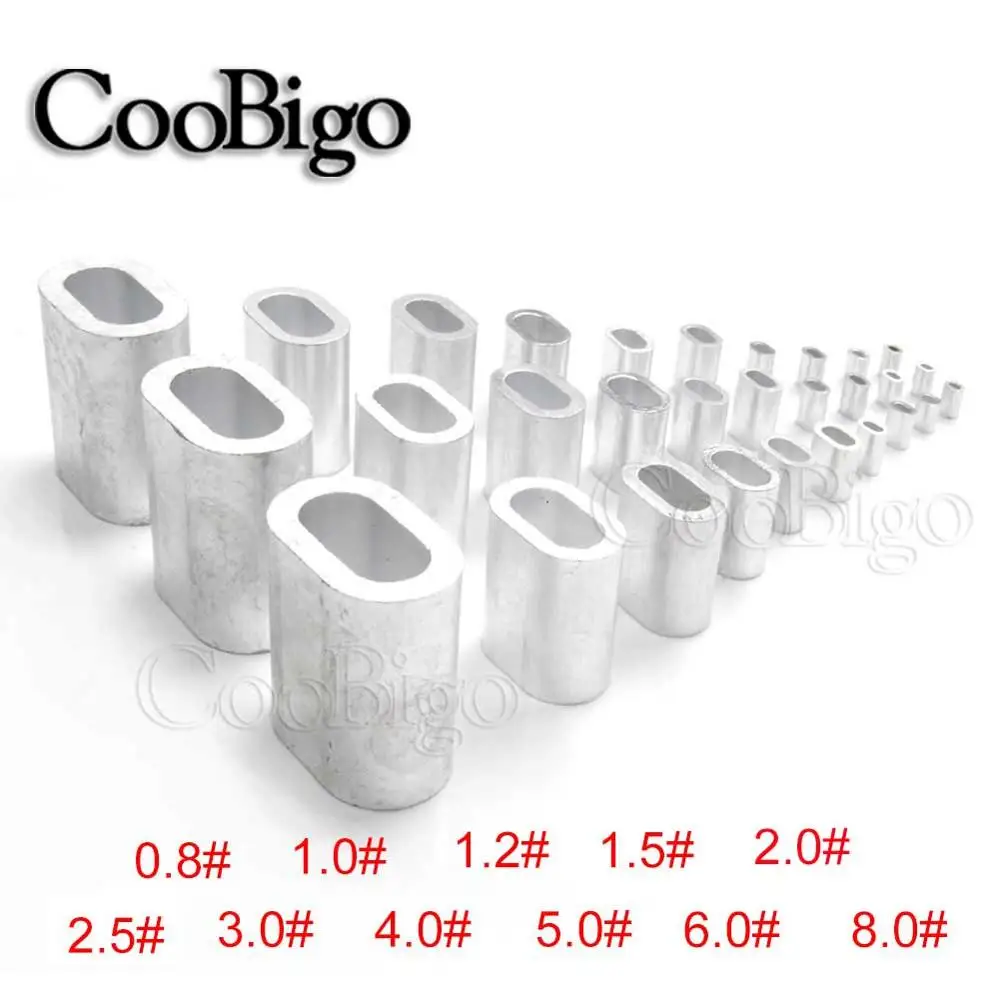 240pcs EVERBILT 1/16" ALUMINUM CABLE STOPS SLEEVES SWAGE WIRE