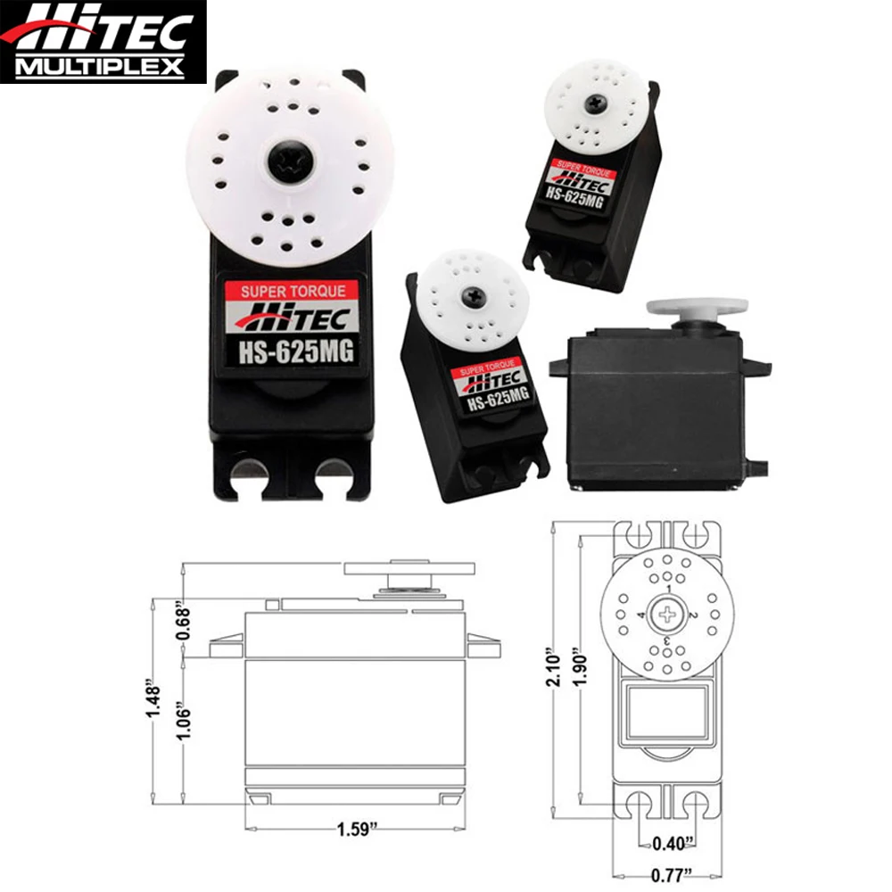 HS625MG Servo Hitec HS 625MG металлическая шестерня с двойным BB сервоприводом Аналоговый