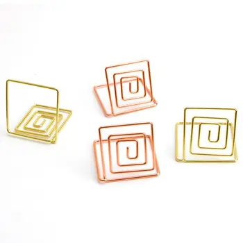

Wire Shape Place Card Holder Stands, Table Name Number Holders, Paper Menu Picture Memo Note Photo Clip Holder Food Signs for We