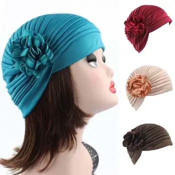 

Fashion Women Solid Color Flower Stretch Muslim Hijab Turban Hat Cap Headscarf Muslim Hijab Turban Hat Cap Headscarf Muslim Hija