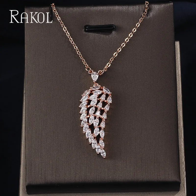 Ожерелье с кулоном в виде крыльев ангела фианитом|f pendant|necklace pendant goldbijoux fashion |