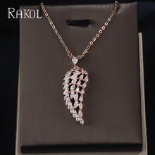 Ожерелье с кулоном в виде крыльев ангела фианитом|f pendant|necklace pendant