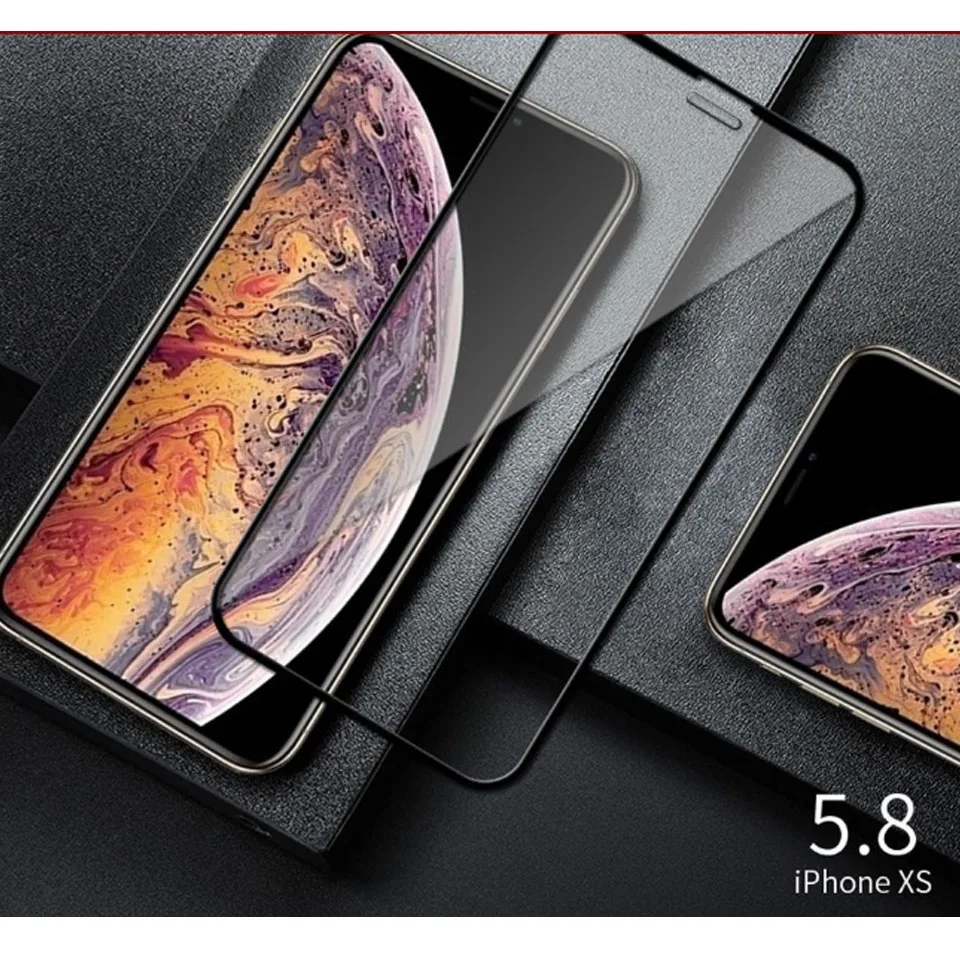 Изогнутое закаленное стекло 9D с полным покрытием клея для iPhone 6 6s 7 8 Plus X XR XS 11 12 Pro Max