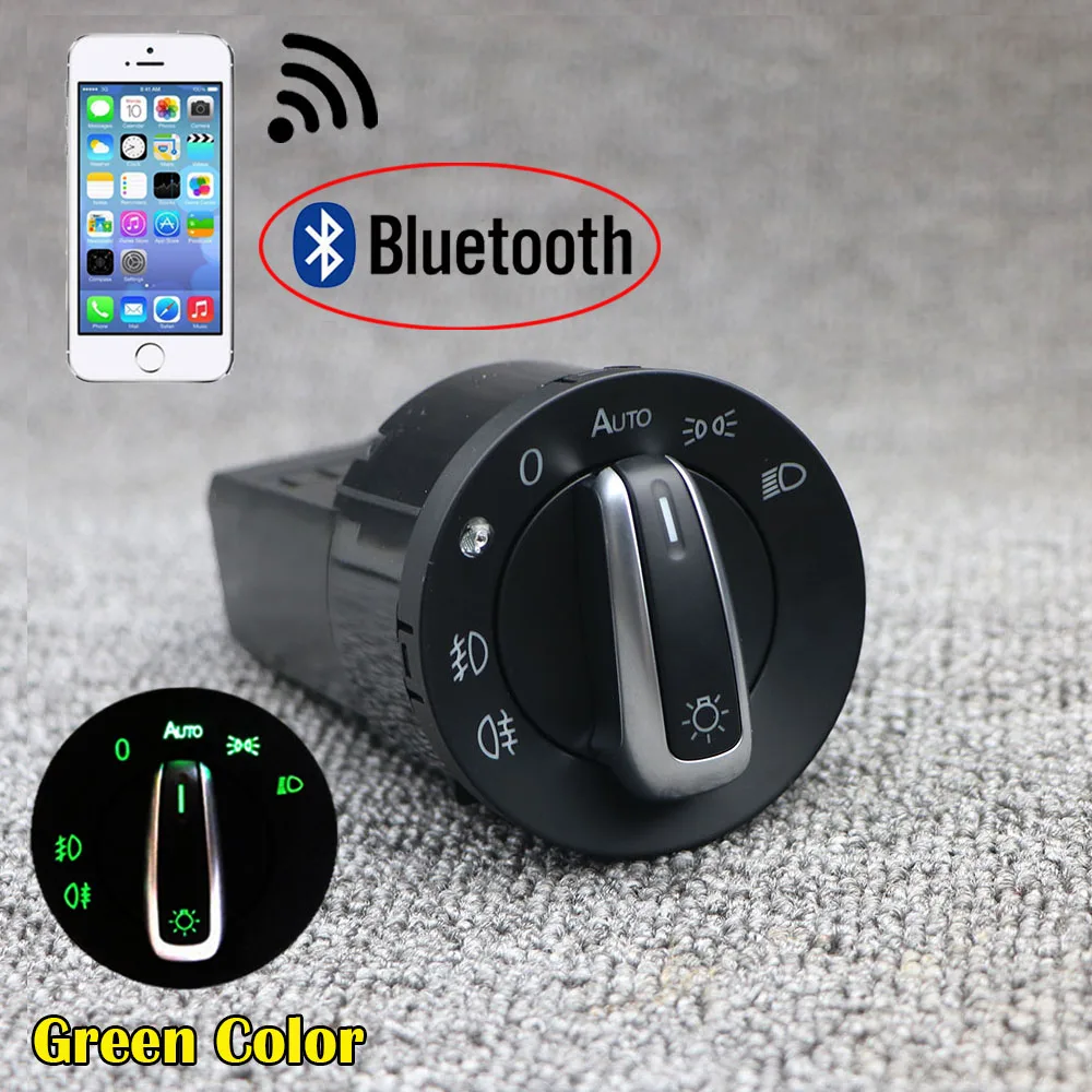 Зеленый Bluetooth Авто головной светильник налобный выключатель модуль датчика