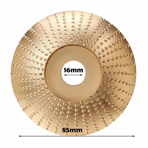 Wood Grinding Wheel Angle Grinder Disc Wood Carving Sanding Abrasive Tool For Angle Tungsten Carbide Coating Bore Shaping - Цвет: Gold-arc