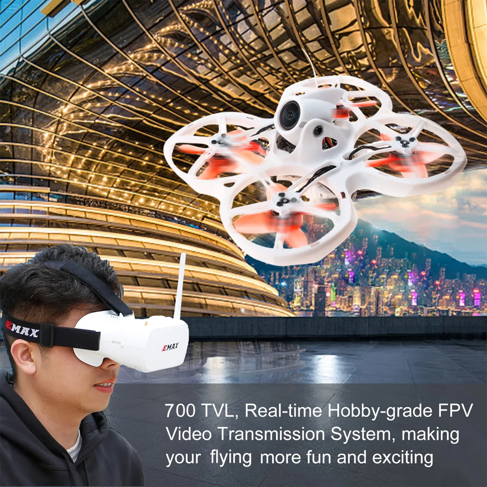 EMAX Tinyhawk II внутренний FPV гоночный Дрон высокая скорость 50 км/ч F4 5A 16000KV с 700TVL камерой