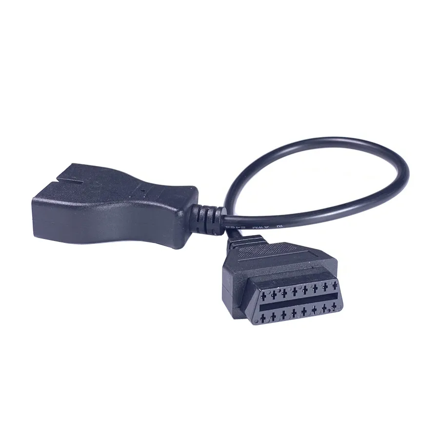 OBD/OBD2/OBDII разъем 12 Pin диагностический инструмент PIN адаптер 16 кабель для