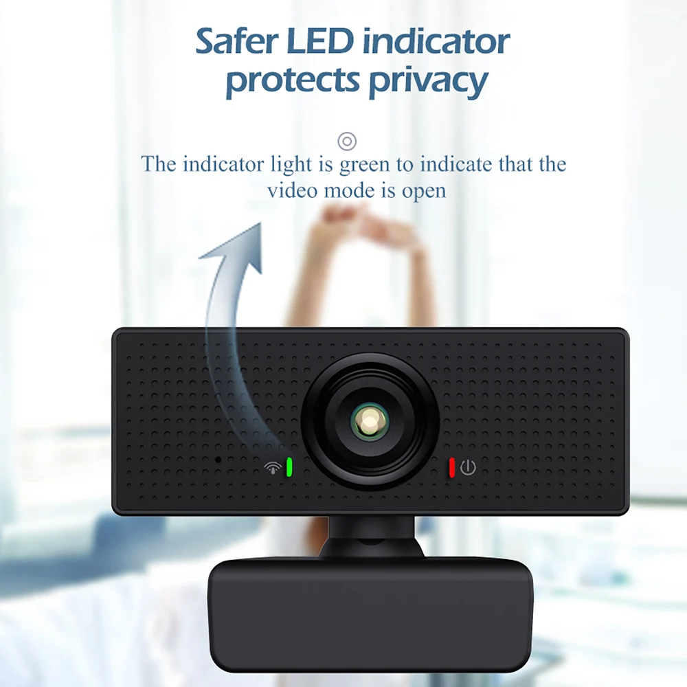 1080P Full HD Webcam USB Web Camera Wide Angle Support H264 with Mic Gaming Online Remote Video Call Cameras PC Laptop Webcam