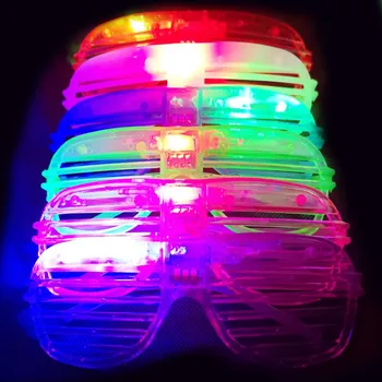 

24pcs/set Personality Reusable Glow In The Dark Party Supplies LED Glasses Light Up Glasses Bar Dance Party Neon Party
