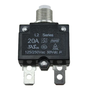 

5A/10A/15A/20A/30AMP Moulded Case Push Button Electric Protection Resettable Circuit Breaker Thermal Panel Mount Air Switch