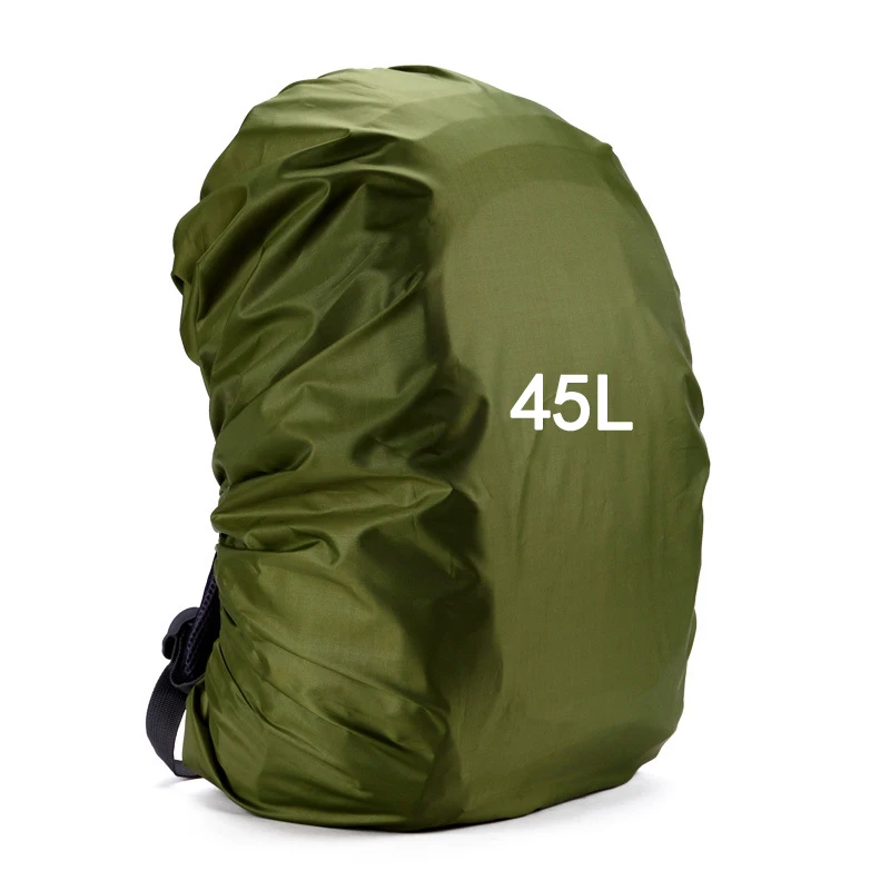 Дождевик нейлоновый Камуфляжный армейский зеленый 35-80 л легкий водонепроницаемый рюкзак сумка дождевик для пешего туризма кемпинга дорожная сумка - Цвет: Army Green 45L