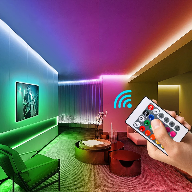 WIFI LED Strip Lights Bluetooth RGB Led light 5050 SMD Flexible 20M 15M  DC WIFI 24K/44K Control+Adapter