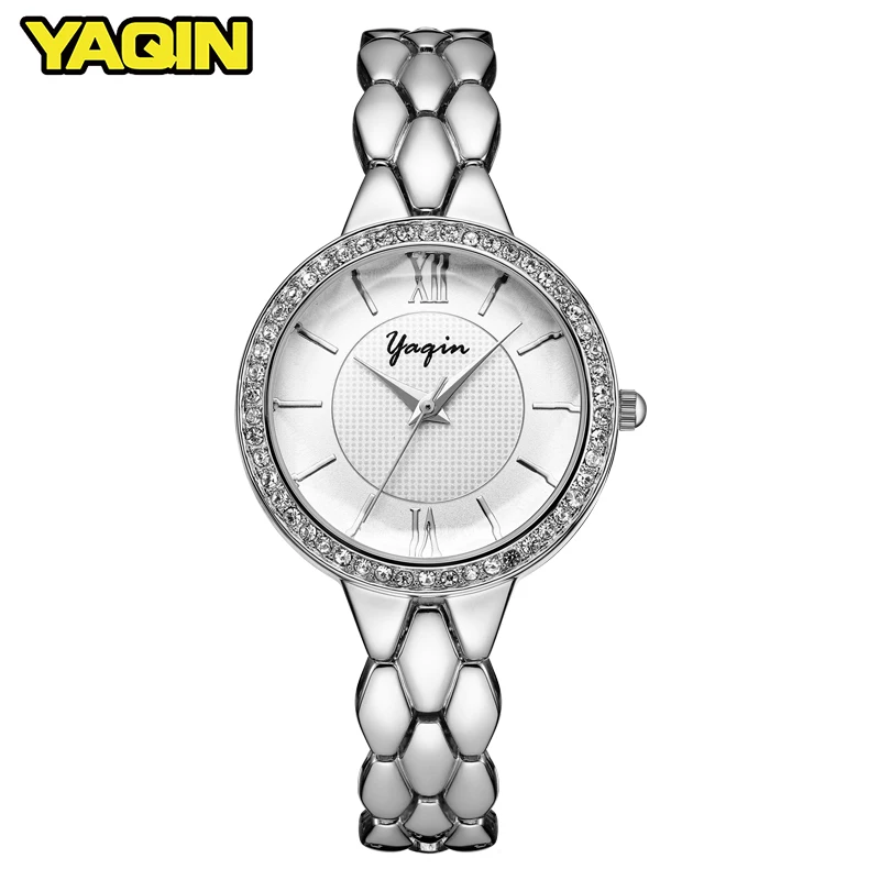 

YAQIN Fashion Vrouwen Horloges Top Merk Luxe Horloge Vrouwen Klok Mujer rvs vrouwen Horloge relogio feminino reloj mujer