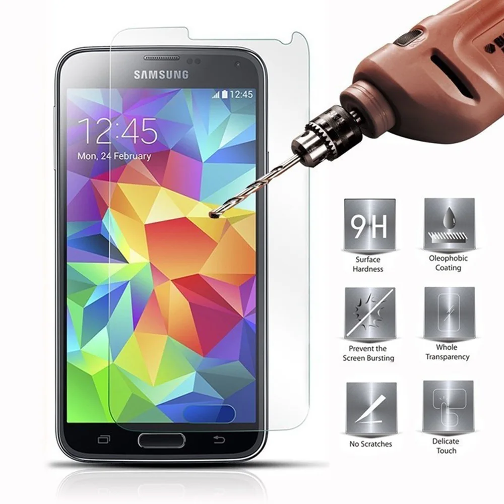 Закаленное защитное стекло для Samsung Galaxy S3 S4 S5 NEO S6 J7 J5 J3 J1 2016 Core J2 Prime Grand G530 |