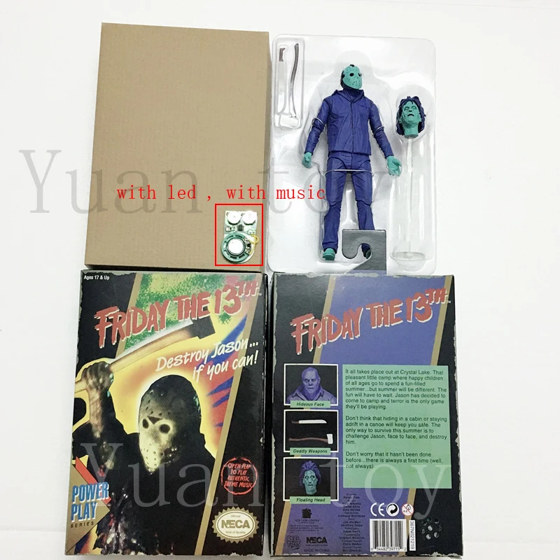 С музыкой оригинальная NECA Horror Friday the 13th desroke Jason видео игра Мощность играть версия