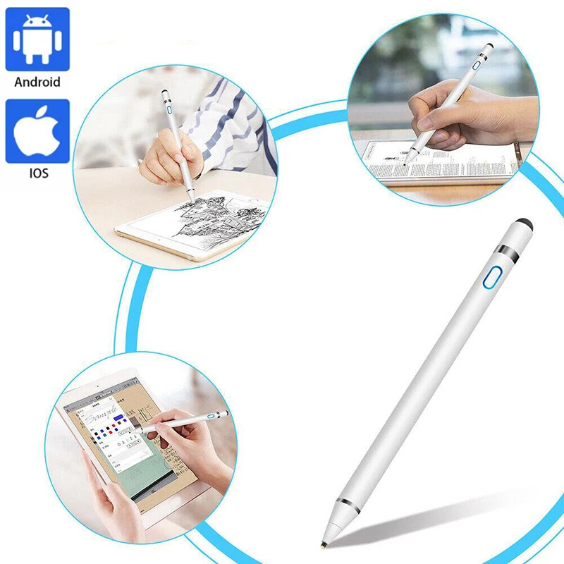 Universal Capacitive Active Stylus Touch Screen Pen Smart IOS/Android Apple IPad Phone Pencil Drawing Tablet | Компьютеры и офис
