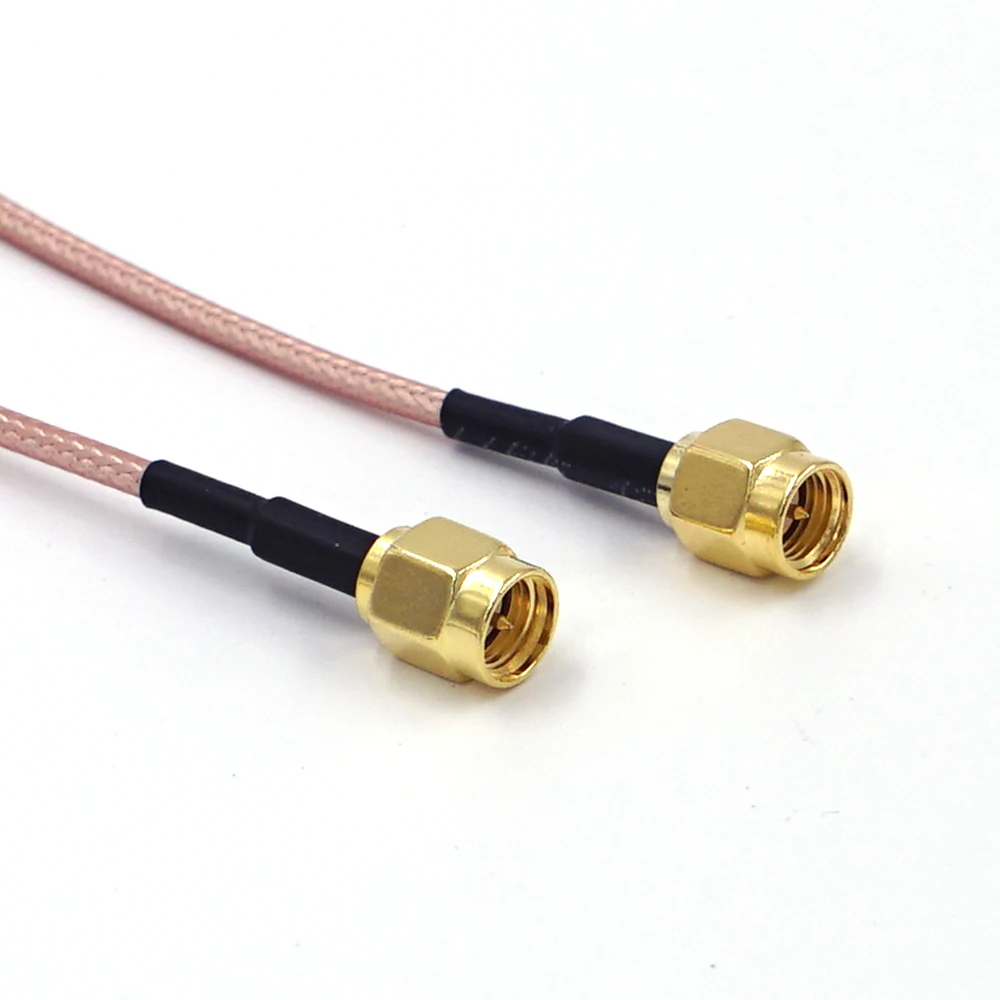 WOMELF RG316 RG174 Cavo SMA maschio a SMA maschio RPSMA femmina dado paratia connettore estensione RF coassiale coassiale ponticello treccia (Color : MALE TO FEMALE, Size : 10M