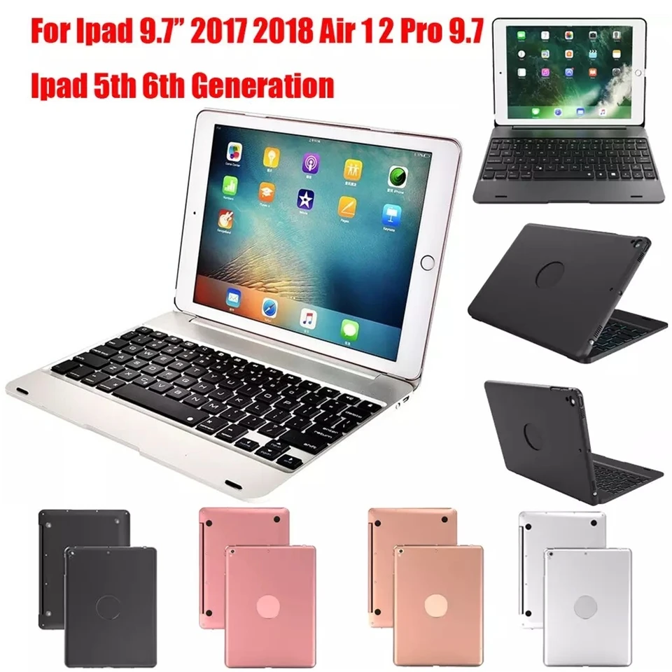Smart Keyboard для Apple iPad 9 7 2017 2018 5th 6th поколения Bluetooth клавиатура кожаный чехол Air 1 2 5 6 Pro