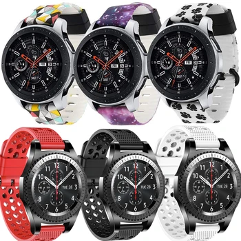 

20mm/22mm Watch Bands for Samsung Gear Sport/Gear S3 Soft Silicone 20mm Smart Wristband Watch Strap for Galaxy Watch 42mm/46mm