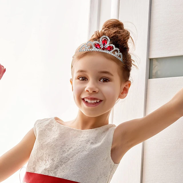 Couronne diadème princesse coréenne pour enfants, couronne d'anniversaire  mignonne pour petite fille, défilé de filles, bandeau pour cheveux,  accessoires pour cheveux