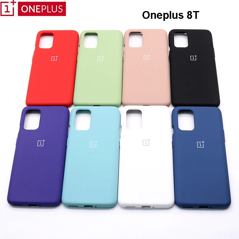 Оригинальный мягкий чехол Oneplus 8T из жидкого силикона для One plus 8t тонкая мягкая