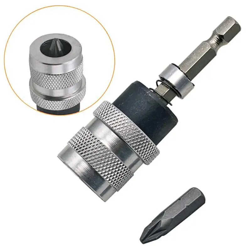 1/4 Hex Shank Drywall Drill Bit Electric Drill Magnetic Screwdriver Bit Holder Built-in Magnetic and Locking Mechanism