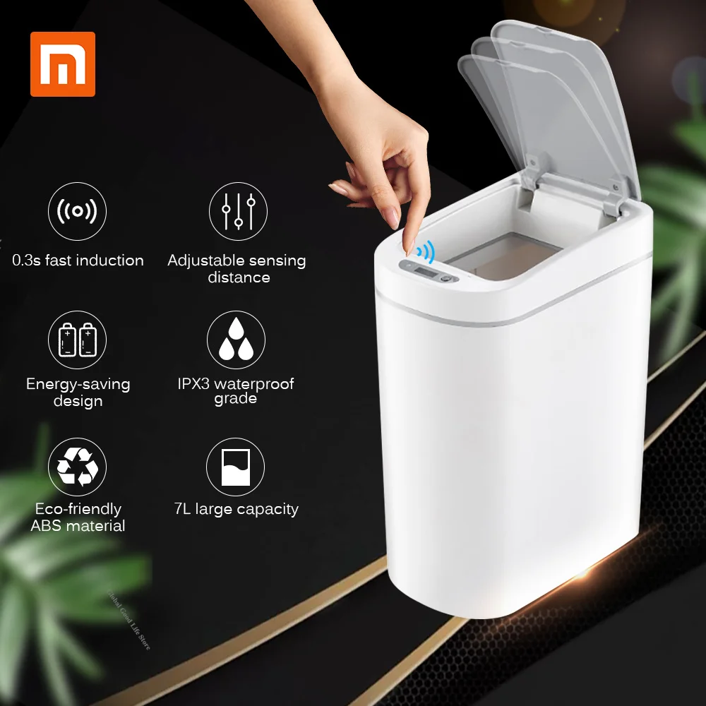 Умный мусорный бак Xiaomi Mijia NINESTARS датчик движения автоматическое уплотнение